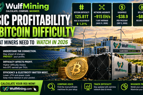 ASIC Profitability vs Bitcoin Difficulty